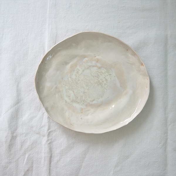 Elvis Roberton Ceramics oval organic plate medium