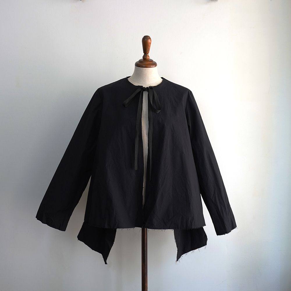 Scha Two Pockets Summer Jacket - paper cotton heavy (black)