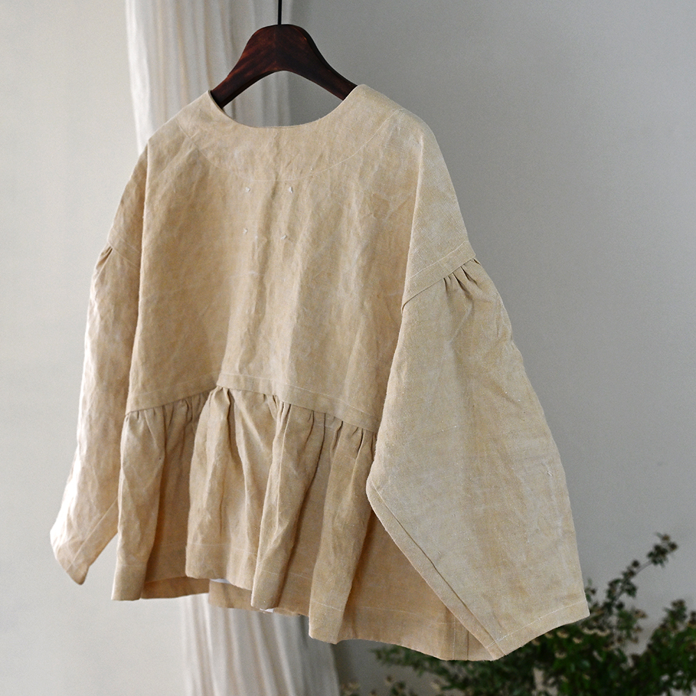 Cocoon Cocoon Hida shirt jacket (Undyed vintage linen)