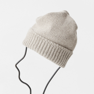 mature ha pleats knit cap