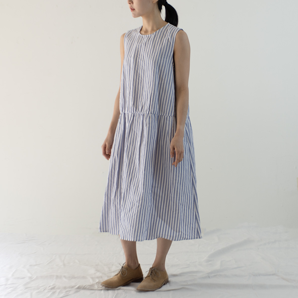 Apuntob P1758 Dress (white sugar blue)