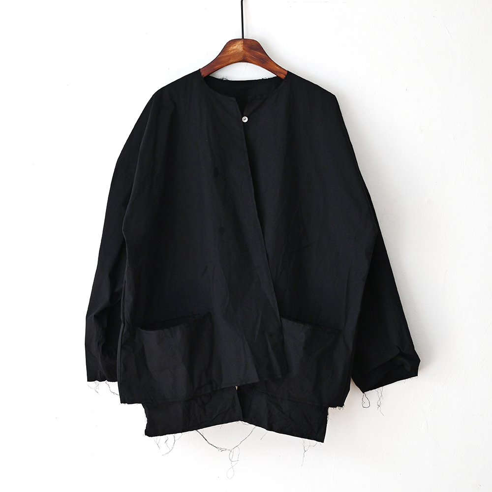 Scha  Two pocket summer volume jacket &quot;OE&quot; paper cotton heavy (black)